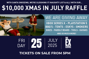 $10,000 Xmas in July Raffle at ExServos